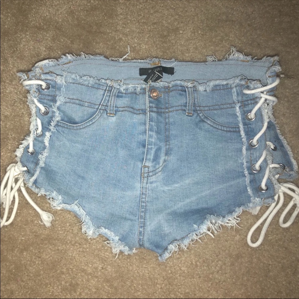 Lace up shorts